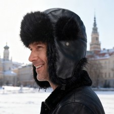 Hommes Faux Cuir Chapeau