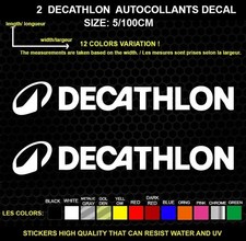 2 DECATHLON LOGO autocollant