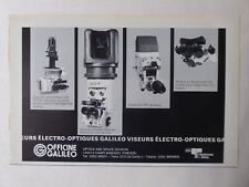 9/1986 PUB OFFICINE GALILEO EPISCOPE VISEUR ELECTRO-OPTIQUE CHAR FRENCH AD
