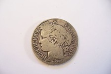 MONNAIE ARGENT FRANCE :: 1 FRANC CERES 1872 petit A !!  
