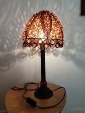 Lampe Vintage Retro Chic Ambrée Plus Petit Abat-jour 