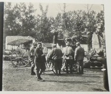 PHOTO STEREOSCOPIQUE GUERRE 14-18 FRANCE ARMEE CUISINE ROULANTE