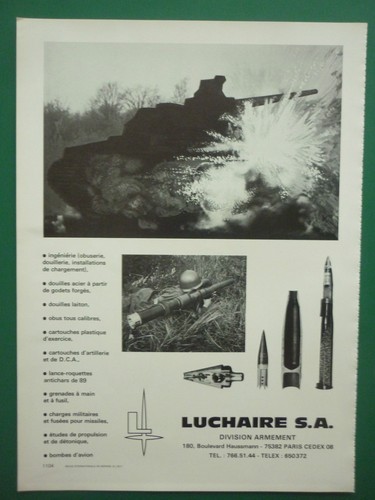 1977 pub luchaire - luchaire, armement