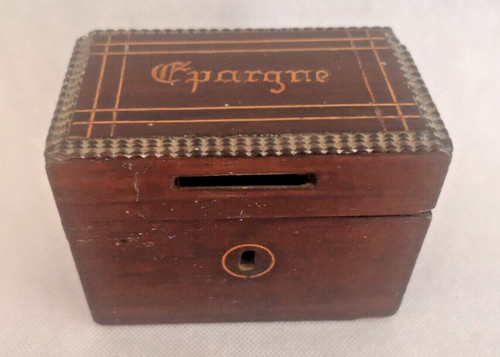 Ancienne tirelire bois - tirelire,