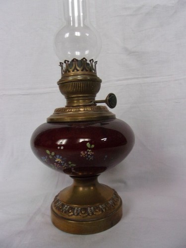 Lampe pétrole ancienne en - à,