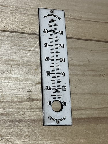 Ancien thermomètre émaillé