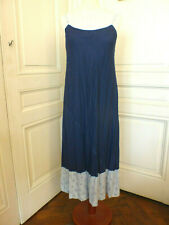 Robe longue Cotélac bleue