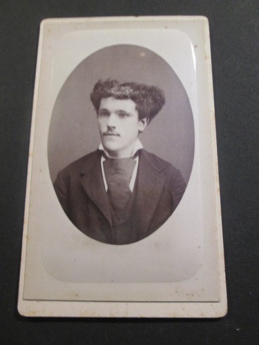 Photo cdv homme curieuse coupe - photo,