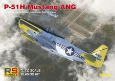 P-51h MUSTANG Ang (5 Decal V. Pour Ang) 1:72 Plastique Model Kit Rs Models