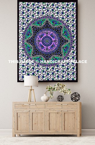 Tapisserie murale mandala - tapisserie,