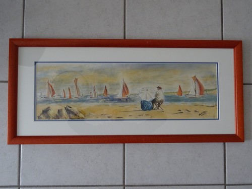 Grand tableau gouache - tableau,