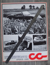 Brochure publicitaire Simca  CG  1000 spider.