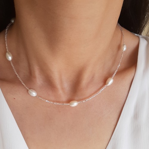 Collier perle culture - perle,