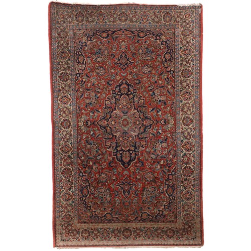 Tapis ancien asiatique - ancien, coton