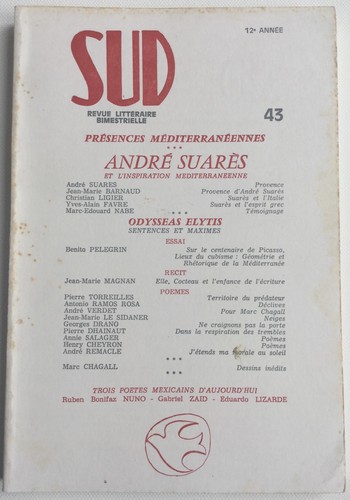 Sud revue littéraire - sud, n°43