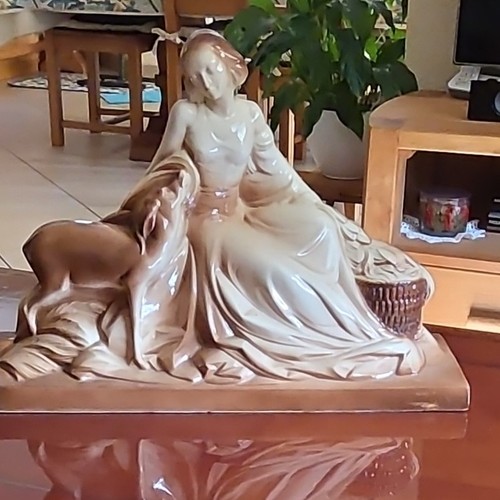 Statue céramique émaillée - statue,
