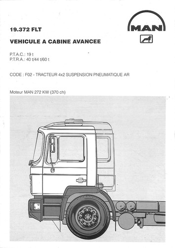 Man trucks tracteur 372 - tracteur, 19