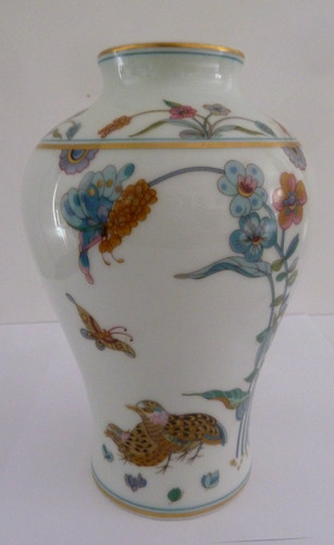 Vase porcelaine fleurie - vase,