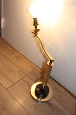 LAMPE orientable de bureau  laiton  Art Déco Jules  LELEU  ,Mathieu   1960