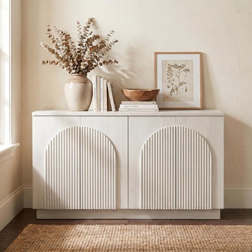 Modern fluted wood - 55",
