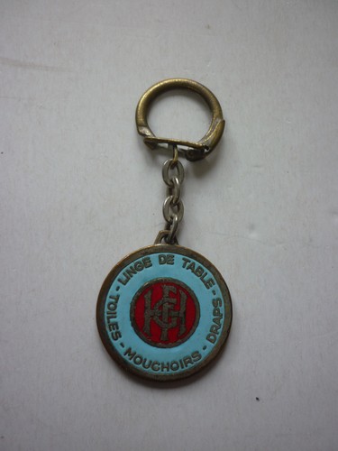 Ancien porte clé émaillé - porte,