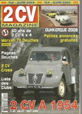 2 CV MAGAZINE N°63 2 CV A 1954 / 50 ANS DE 2 CV 4 X 4 / 2 CV CROSS /PAGEAS CROSS