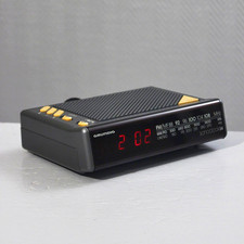 Radio Réveil lcd FM vintage Grundig Sonoclock 34a design 1980s