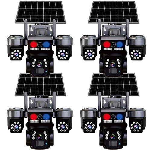 4pcs camara seguridad solar - 4pcs,