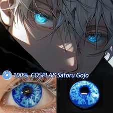 1 Paire Satoru Gojo Cosplay Lentilles De Contact De Couleur Bleue Jujutsu Kaisen