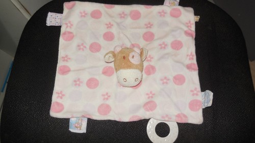 Doudou plat vache lola rond - plat,