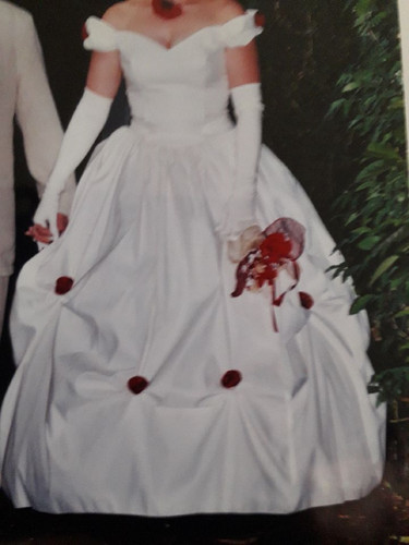 Robe mariée ancienne blanc - mariée,