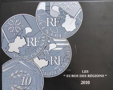 RARE COFFRET 26 PIECES EUROS DES REGIONS MILLESIME 2010 AVEC COFFRET 50.000 EX