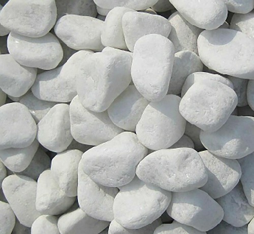 Galets marbre blanc carrara - en,