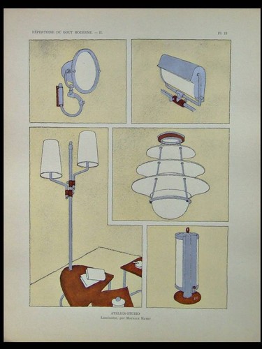 French art deco luminaire - french,