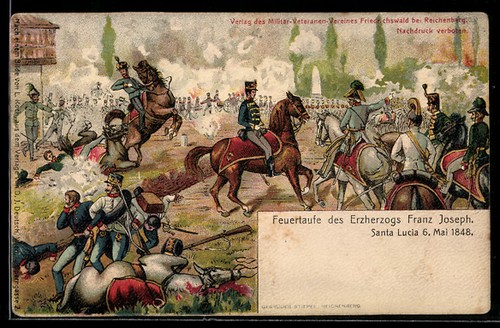 Lithographie santa lucia - santa,