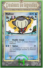 Wailmer - EX:Créateurs de Légendes - 69/92- Carte Pokemon Française