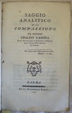 Saggio Analytique Sur La Compassion Ubaldo Cassina 1772 Émile Rousseau Bonnet