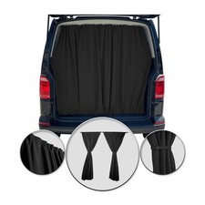 Rideaux De Porte Hayon pour VW Transporter T3 T4 L1 L2 Noir Tissu