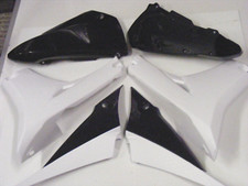 6 pièces  Ouïes écopes de radiateur POLISPORT noir /blanc YAMAHA YZF 450 2010-13