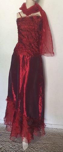 Bustier étole jupe longue - bustier,