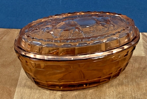 Ancien beurrier ovale - , en