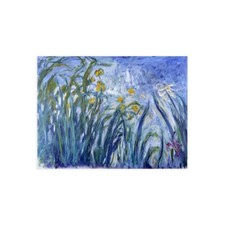 Impression Sur Toile Ou Papier Affiche Ou Cadre Claude Monet Les Iris