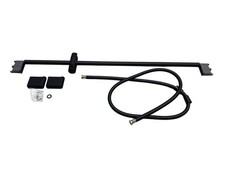 Set de douche mural avec tige Duravit 90 cm noir mat