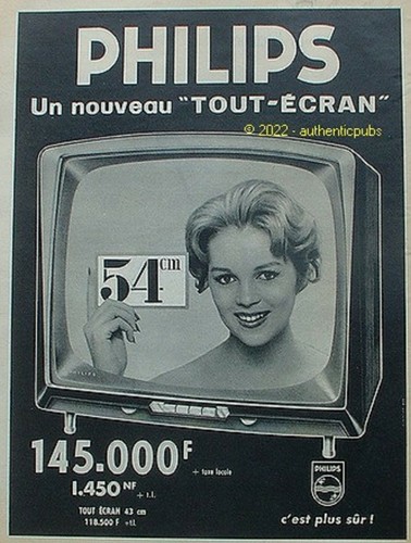 Publicite philips tout ecran - tout,