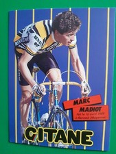 CYCLISME carte cycliste MARC MADIOT équipe RENAULT elf GITANE 1984 
