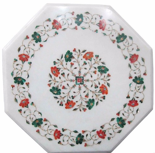 White marble coffee table - marble,