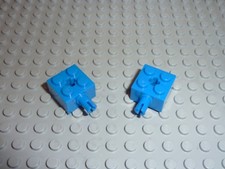 2x LEGO Bleu brick ref 6232 / Set 6919/7151/10129/6837/6456/10026/5938/1351/3538