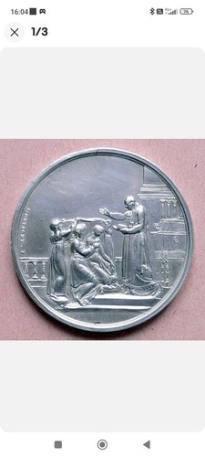 Médaille mariage argent - médaille, de
