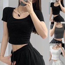 Élégant t-shirt femme col U
