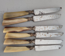 6 Anciens Couteaux à Fromage